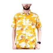 Superdry Short Sleeve Shirts Yellow, Herr