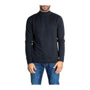 Jack & Jones Jjebasic Knit Mock Neck Noos - 12190170 Black, Herr