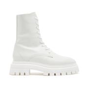 Stuart Weitzman Snygg Snörstövel White, Dam