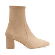 Stuart Weitzman Yuliana 60 Klackstövlar Beige, Dam