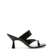 Stuart Weitzman Lyla Lädersandaler Black, Dam