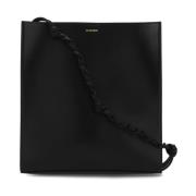 Jil Sander Vävd Läder Crossbody Väska Black, Herr