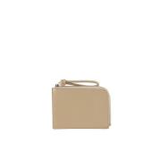 Jil Sander Bomull Korthållare Plånbok Beige, Dam