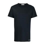 Jil Sander Stiliga och mångsidiga T-shirts för män Black, Herr