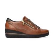 Mephisto Patsy Dam Sneaker - Brun Läder - Bred Passform Brown, Dam