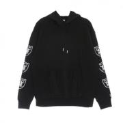 New Era NFL Ejressad ärmtryck Hoodie Lasrai Black, Herr