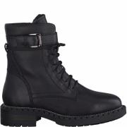 Tamaris Snygga Läder Ankelboots Black, Dam