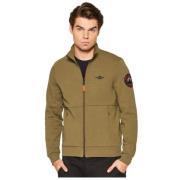 Aeronautica Militare Dragkedja Sweatshirt Green, Herr