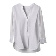 120% Lino Blouses Gray, Dam