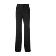 Alberta Ferretti Wide Trousers Black, Dam