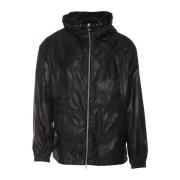 Alexander McQueen Svart Graffiti Tryck Herrjacka Black, Herr