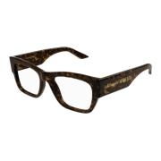 Alexander McQueen Modig Rektangulär Acetat Solglasögon Brown, Unisex