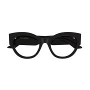 Alexander McQueen Djärv Cat-Eye Acetatbåge Black, Unisex