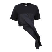 Alexander McQueen Lyxig Svart T-Shirt med Twistdetalj Black, Dam