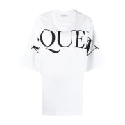 Alexander McQueen Lyxig Logo T-Shirt White, Dam