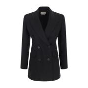 Alexander McQueen Dubbelknäppt blazer Black, Dam