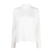 Allude Tröja med turtleneck White, Dam