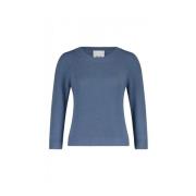 Allude Lyxig Ull-Kashmir Pullover Blue, Dam