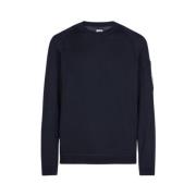 C.p. Company Sea Island Stickad Navy-48 Blue, Herr