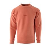 C.p. Company Tränings T-shirt, Orange Bomullssweatshirt med Unik Art: ...