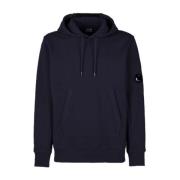 C.P. Company Diagonal Fleece Pullover Hoodie Blue, Herr