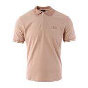 C.p. Company Stilfull Rosa Polo för Män - Tacting Piquit Design Pink, ...