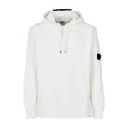 C.P. Company Diagonal Raised Fleece Pullover Huvtröja White, Herr