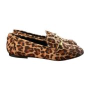 Love Moschino Stiliga Kalvläder Loafers Brown, Dam