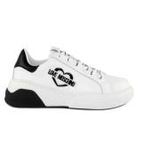 Love Moschino Vita Sneakers White, Dam