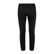 AllSaints Cigarett rå kant jeans Black, Herr