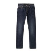 Nudie Jeans Grim Tim Organiska Denim Jeans Blue, Herr