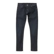 Nudie Jeans Slim Fit Stretch Denim Jeans Blue, Herr