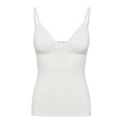 Gestuz Stilfull Ärmlös Cami Top White, Dam