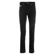 Versace Jeans Couture Svarta Slim Jeans med Versace Jeans Couture Appl...