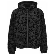 Versace Jeans Couture Graffiti Flock Dunjacka Black, Herr