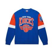 Mitchell & Ness NBA All Over 3.0 Knicks Sweatshirt Blue, Herr