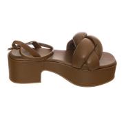 Jeffrey Campbell Snygga Högklackade Sandaler Brown, Dam