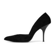 Jeffrey Campbell Platta skor i mocka Black, Dam