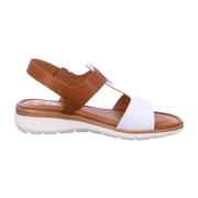 ara Vit/brun dam sandal med HighSoft-teknologi Brown, Dam