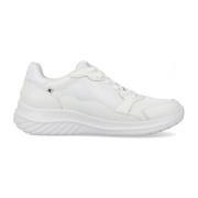 Rieker Bekväma vita textil sneakers White, Herr