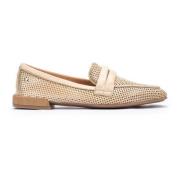 Pikolinos Bekväm Slip-On Moccasin för Kvinnor Beige, Dam