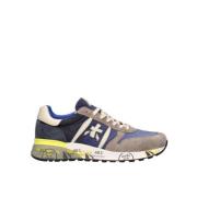 Premiata Lander Lace-Up Sneakers Blue, Herr