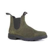 Blundstone Chelsea-boots i läder med crepe-sula Green, Herr