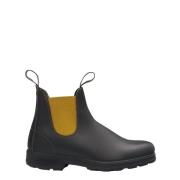 Blundstone Läderstövlar med elastiska sidopaneler Black, Dam