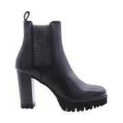 Luca Grossi Heeled Boots Black, Dam