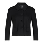 Marc Cain Figursydd Crop Stil Blazer Black, Dam