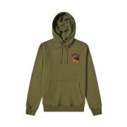 Maharishi Vintage Byxorher patch hoody Green, Herr