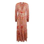 Zimmermann Elegant Maxi Klänning Kollektion Multicolor, Dam