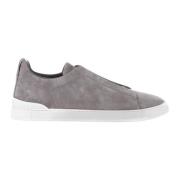 Ermenegildo Zegna Ljusgrå Triple Stitch låga sneakers Gray, Herr