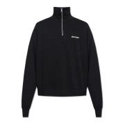 Palm Angels Sweatshirt med ståkrage Black, Herr